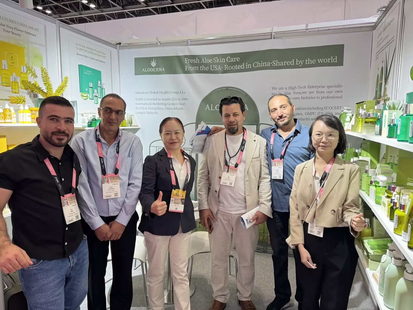 迪拜美容展圆满结束，瑷露德玛芦荟有机生活馆实力出圈